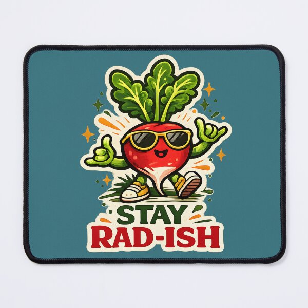 Item preview, Stay Rad-Ish – Funny Radish Gardening Pun Cute Vegetable Vintage Design designed and sold by KAM-KAM-STORE.