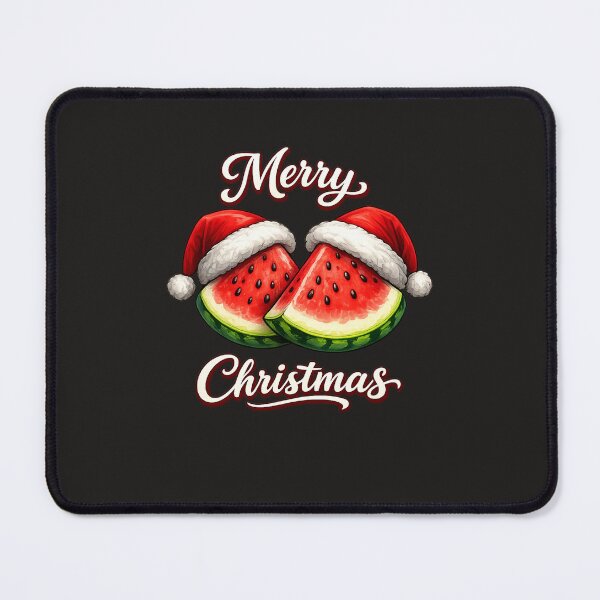 Item preview, Festive Merry Christmas Watermelon with Santa Hood designed and sold by annenambiro.