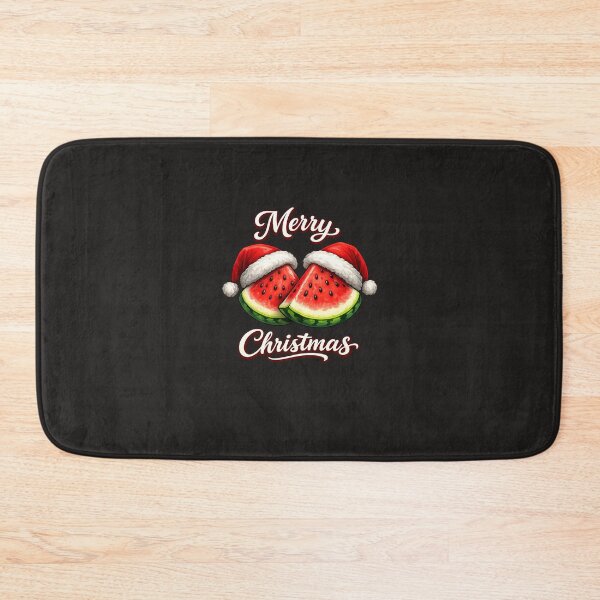 Item preview, Festive Merry Christmas Watermelon with Santa Hood designed and sold by annenambiro.