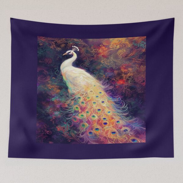 Item preview, Elegant Peacock Ornate Background Artwork  designed and sold by NivyasArtistry.