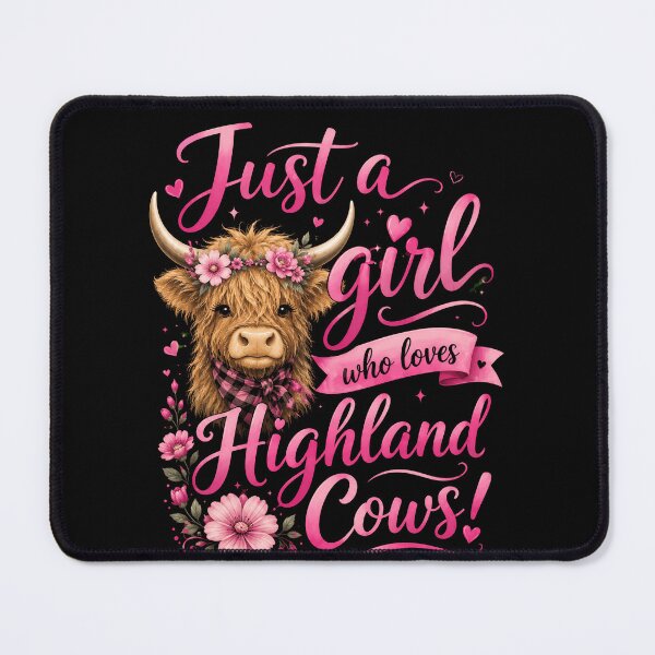 Item preview, Just A Girl Who Loves Highland Cows Animal Lover Cattle Enthusiast designed and sold by HumansStuck12.