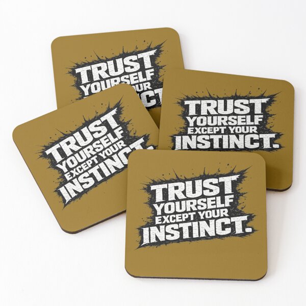 Item preview, Trust Yourself, Trust Your Instinct | Motivational Typography Design designed and sold by VasiArtLab.