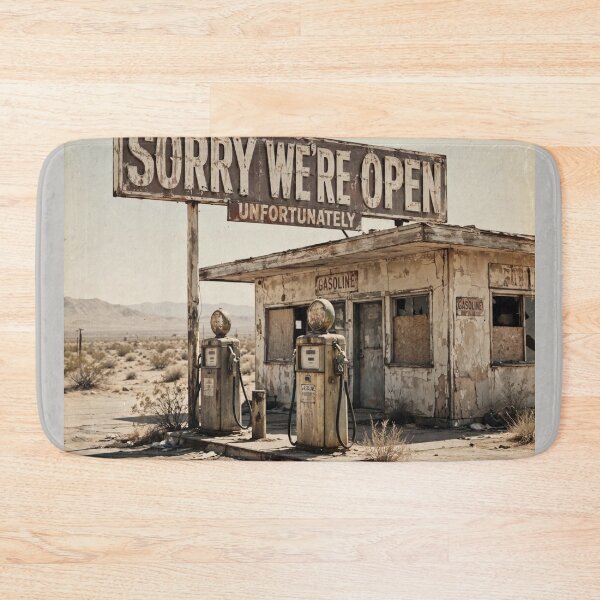 Item preview, Sorry We're Open – Abandoned Desert Gas Station designed and sold by Late Theory.