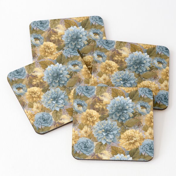 Item preview, Lush Dahlias Texture  - Flower Garden Pattern  - Baptism Gifts designed and sold by RoyalStarsPatts.