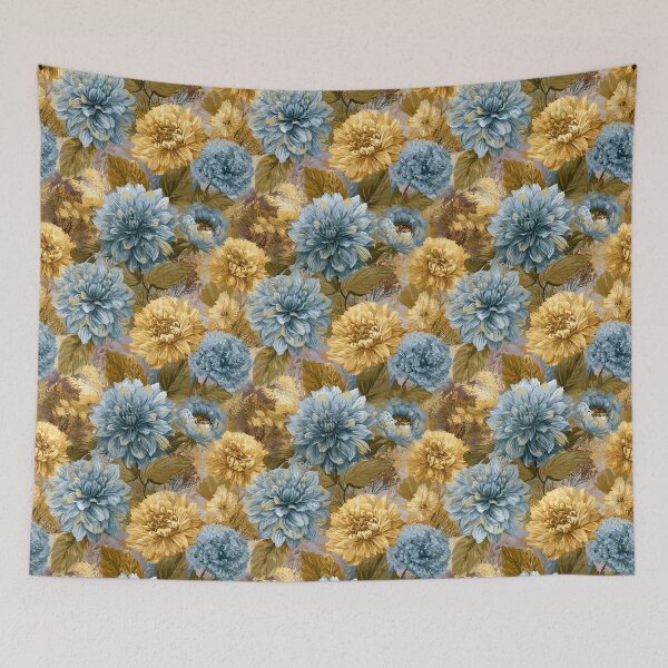 Item preview, Lush Dahlias Texture  - Flower Garden Pattern  - Baptism Gifts designed and sold by RoyalStarsPatts.