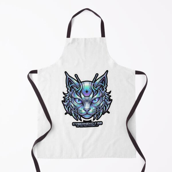 Item preview, Cyberneko Cyberpunk Robot Cat Y2K Tech Future designed and sold by ByKayaPrints.