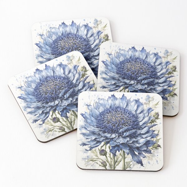 Item preview, Cornflower Watercolor Painting designed and sold by RawNaturePrints.