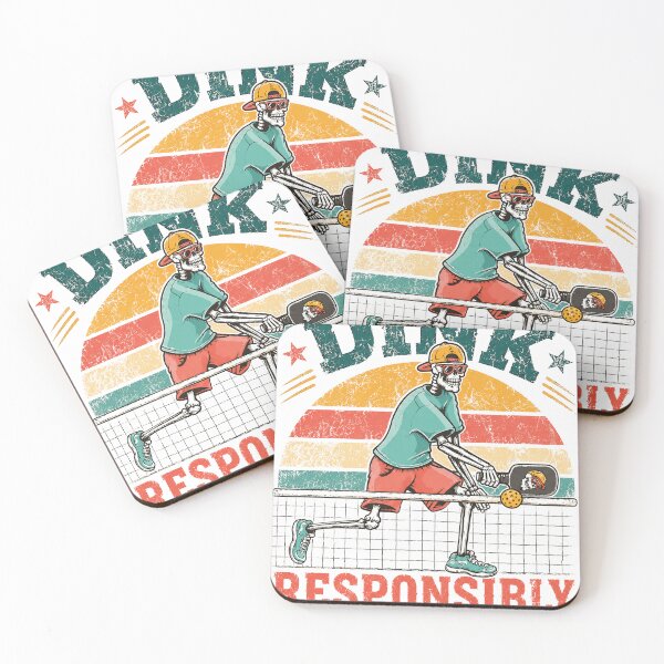 Item preview, Dink Responsibly Funny Pickleball Player Sports Lover designed and sold by SkeletonsDanger.
