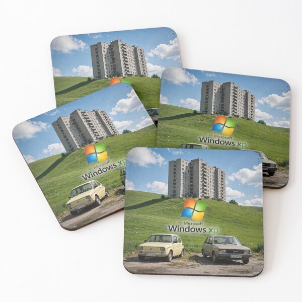 Item preview, Windows XP Bliss with Vintage Cars – Nostalgic Meme designed and sold by Late Theory.
