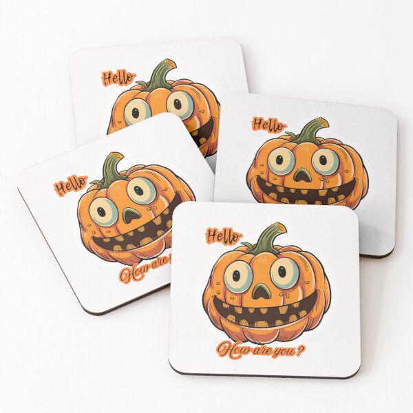 Item preview, Funny Pumpkin with hello text designed and sold by Queen-Sheeba.