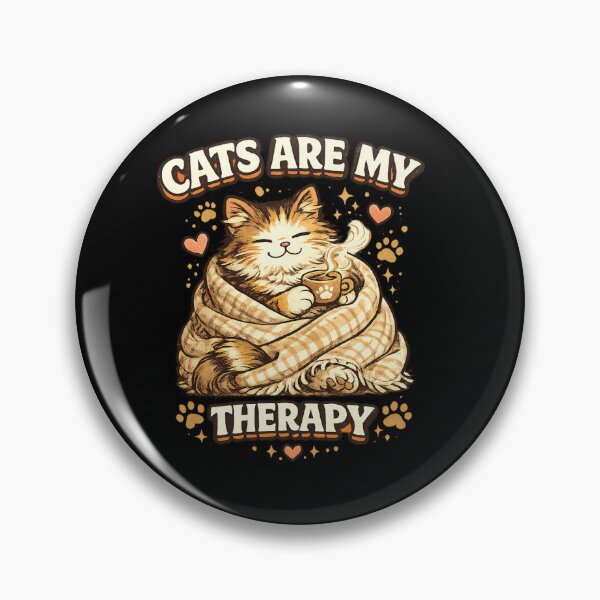 Item preview, Cats Are My Therapy Cozy Cat Lover Vintage Comfort Kitty Design designed and sold by MartBook.