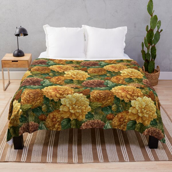 Item preview, Fresh Dahlias Flower - Hawaiian Flower Pattern - Best Friend Gifts designed and sold by RoyalStarsPatts.