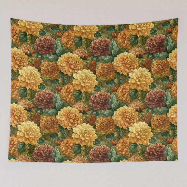 Item preview, Fresh Dahlias Flower - Hawaiian Flower Pattern  - Best Friend Gifts designed and sold by RoyalStarsPatts.
