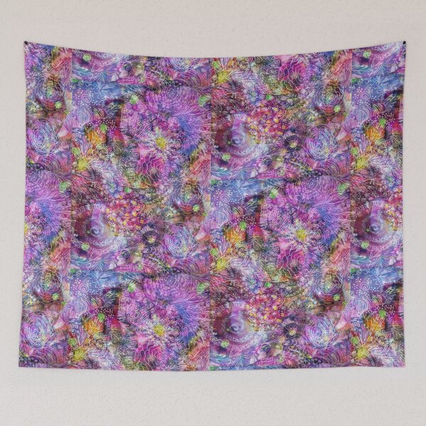 Item preview, Mixed Media Abstract Doodle Garden designed and sold by Kimberly Sells Studio.