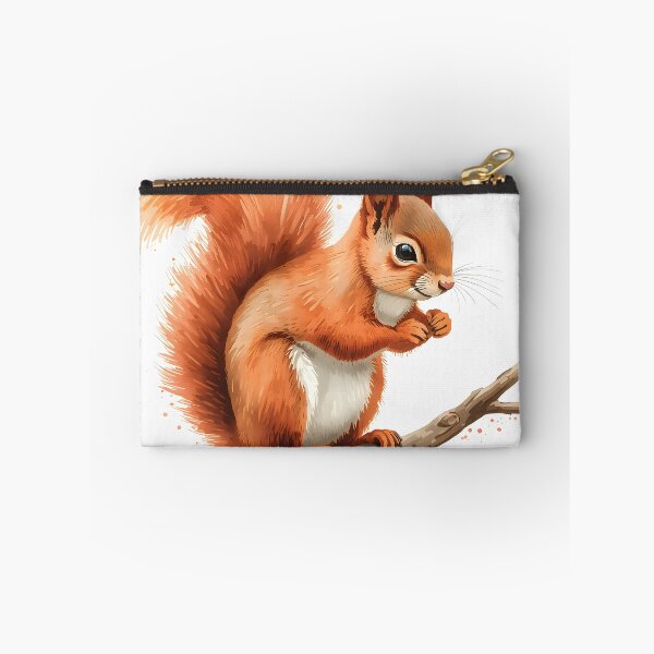 Item preview, Red Squirrel Watercolor Painting designed and sold by RawNaturePrints.