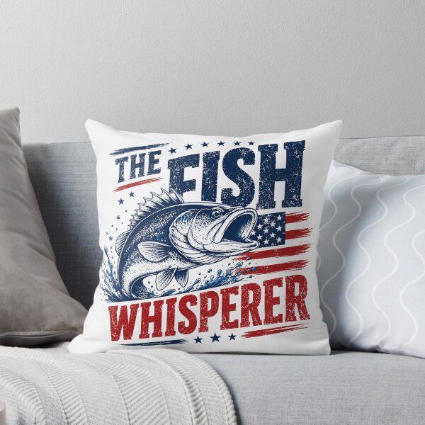Item preview, The Fish Whisperer Bass Fishing Patriotic Fisherman Angler designed and sold by SkeletonsDanger.