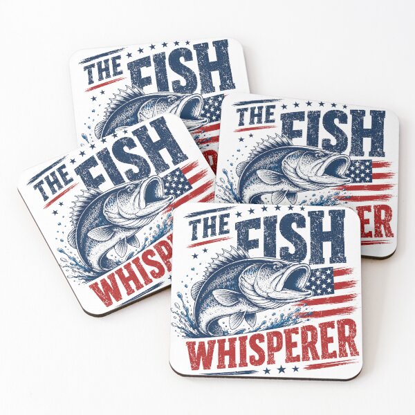Item preview, The Fish Whisperer Bass Fishing Patriotic Fisherman Angler designed and sold by SkeletonsDanger.