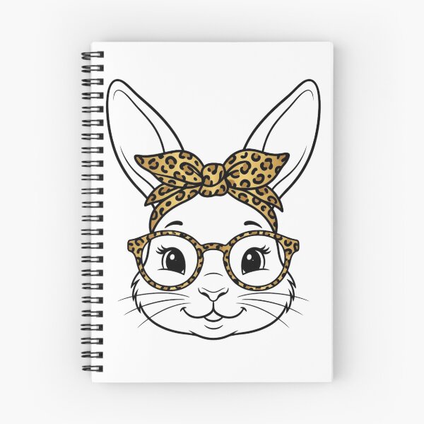 Item preview, Cute Bunny With Leopard Print Glasses And Bow Easter designed and sold by raedattia.