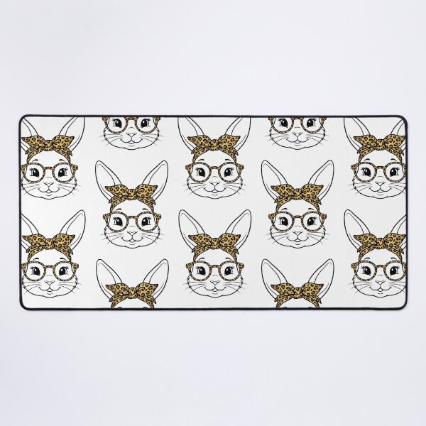 Item preview, Cute Bunny With Leopard Print Glasses And Bow Easter designed and sold by raedattia.