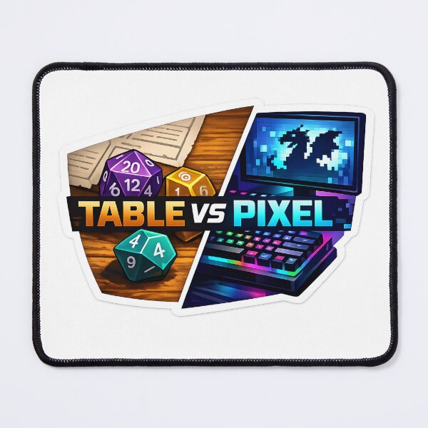 Item preview, Table vs Pixel - Tabletop and PC Gaming designed and sold by MustHaveVibes.