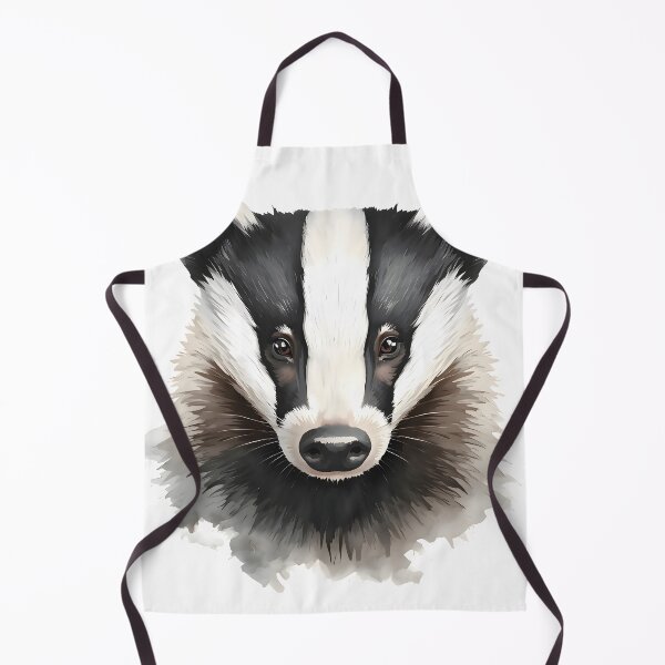 Item preview, Badger Watercolor Painting designed and sold by RawNaturePrints.
