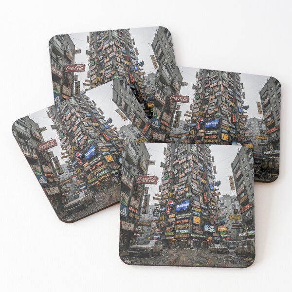 Item preview, Brutalist Advertising Tower – Chaotic Cityscape designed and sold by Late Theory.