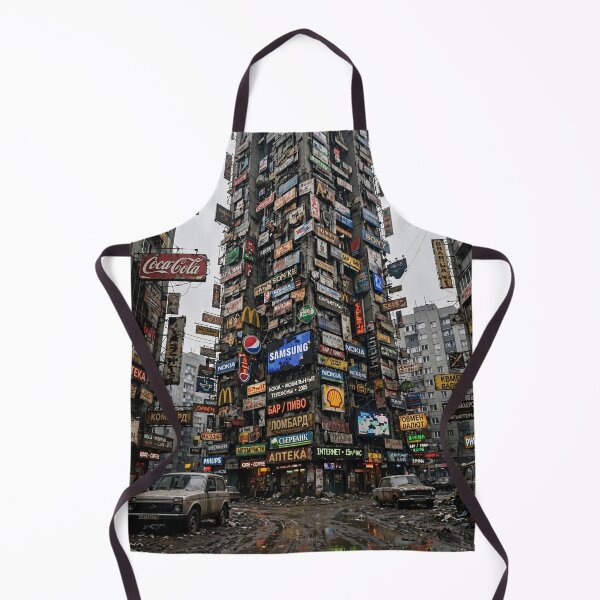 Item preview, Brutalist Advertising Tower – Chaotic Cityscape designed and sold by Late Theory.
