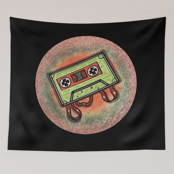 Item preview, 80s music Nostalgia cassette illustration  designed and sold by TAWN ILLUSTRATIONS.