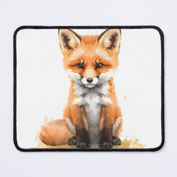Item preview, Baby Fox Cub Watercolor Painting designed and sold by RawNaturePrints.