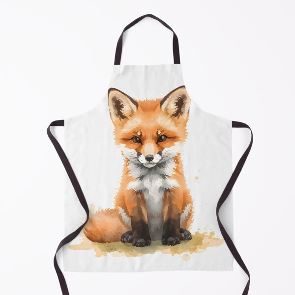 Item preview, Baby Fox Cub Watercolor Painting designed and sold by RawNaturePrints.