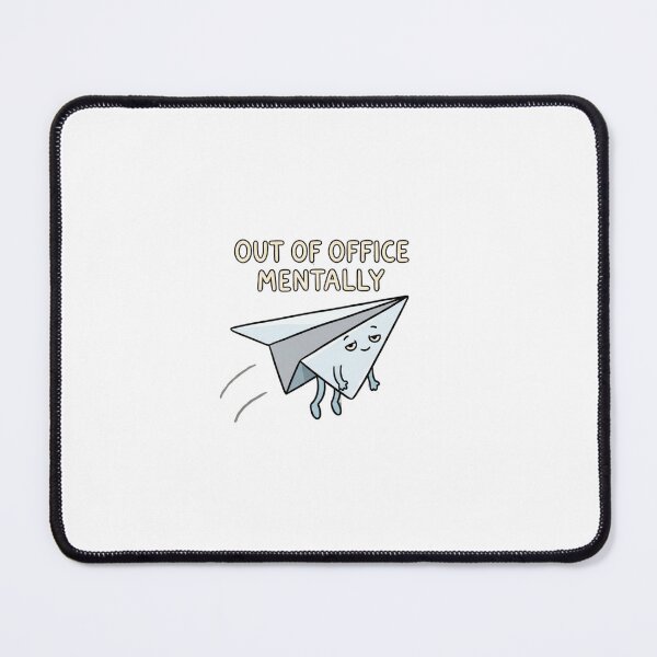 Item preview, Out of Office Mentally Paper Airplane designed and sold by GoofyShopp.