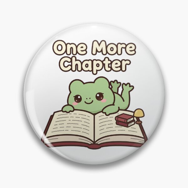 Item preview, One More Chapter Cute Reading Frog | Teeny Quities designed and sold by Teeny Quities.