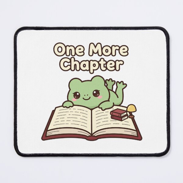 Item preview, One More Chapter Cute Reading Frog | Teeny Quities designed and sold by Teeny Quities.