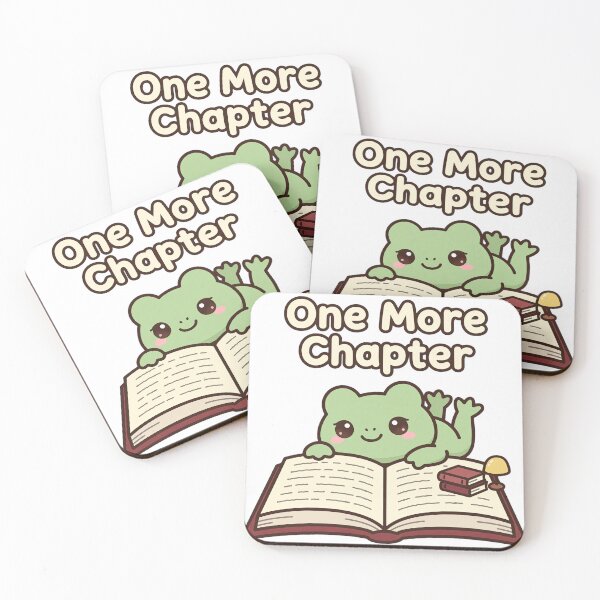 Item preview, One More Chapter Cute Reading Frog | Teeny Quities designed and sold by Teeny Quities.