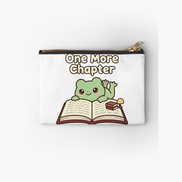 Item preview, One More Chapter Cute Reading Frog | Teeny Quities designed and sold by Teeny Quities.