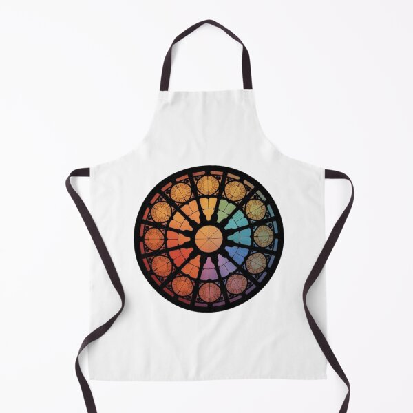 Item preview,  Gothic Cathedral Rose Window Rainbow Stained Glass Art designed and sold by ByKayaPrints.