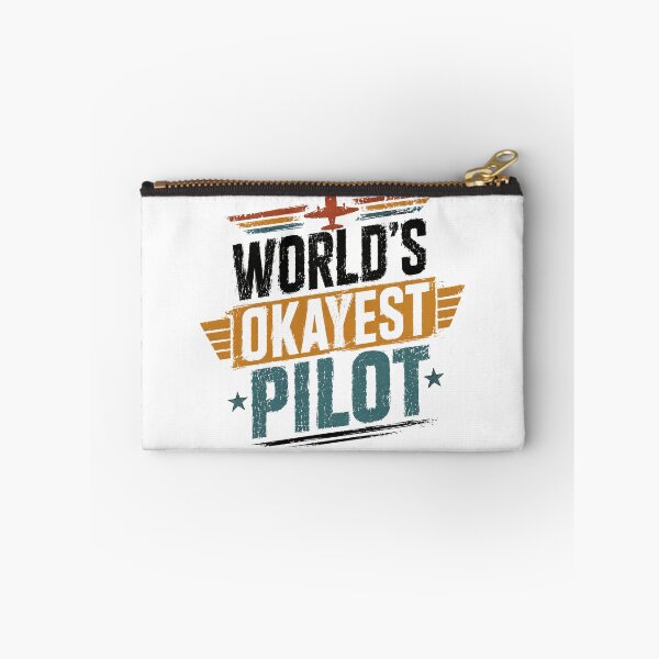 Item preview, World's Okayest Pilot Aviation Flying Funny Pilot Gift designed and sold by SkeletonsDanger.