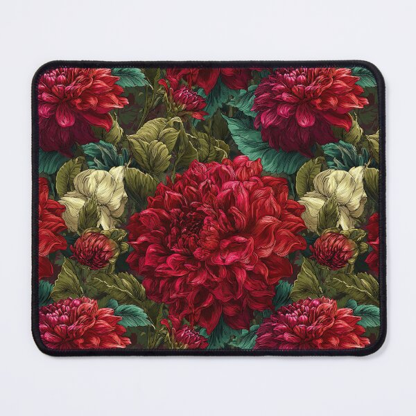 Item preview, Classic Dahlias Print - Birth Flower Pattern - Birthday Gift Ideas designed and sold by RoyalStarsPatts.