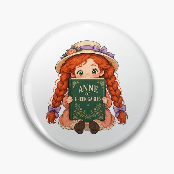 Artikelvorschau, Anne of Green Gables – Kleine Leserin mit großen Zöpfen entworfen und verkauft von Fenay Designs.