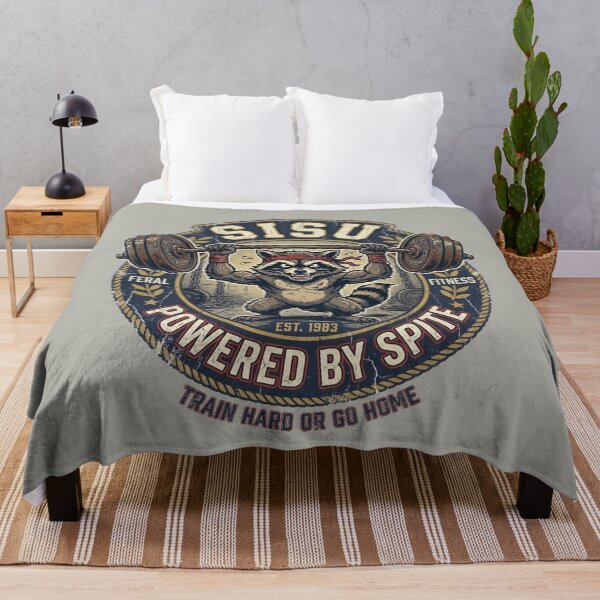 Item preview, Sisu Raccoon - Unhinged Persistence Gym designed and sold by SisuPrintsCo.