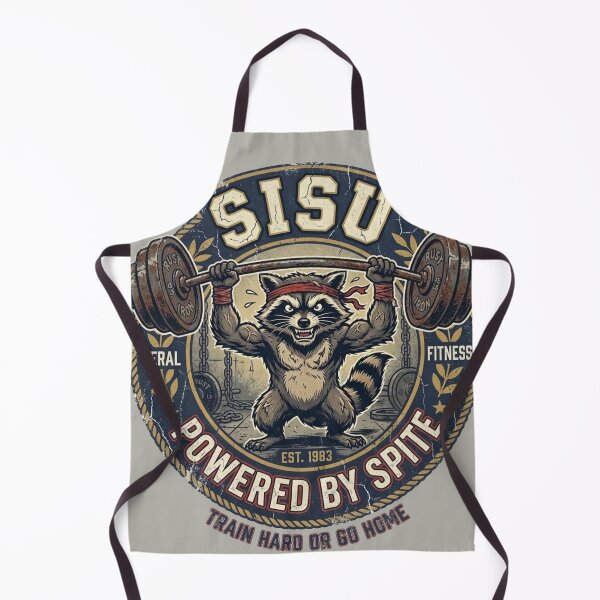 Item preview, Sisu Raccoon - Unhinged Persistence Gym designed and sold by SisuPrintsCo.
