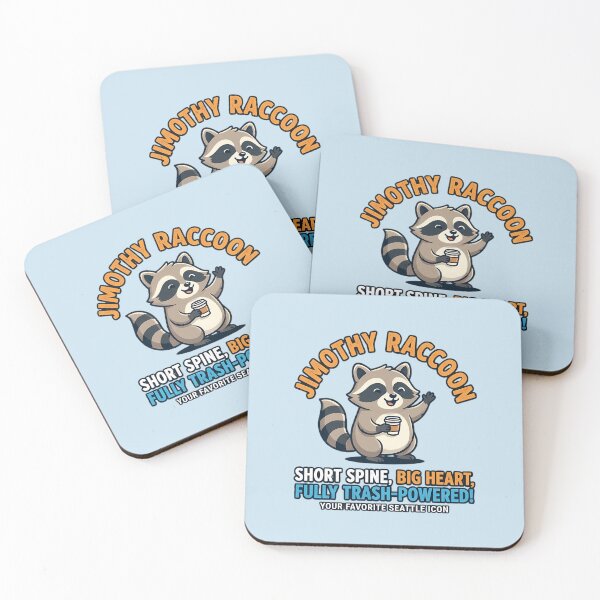 Item preview, Jimothy Raccoon Short Spine Seattle Meme Cute Wildlife Graphic designed and sold by MarJul.