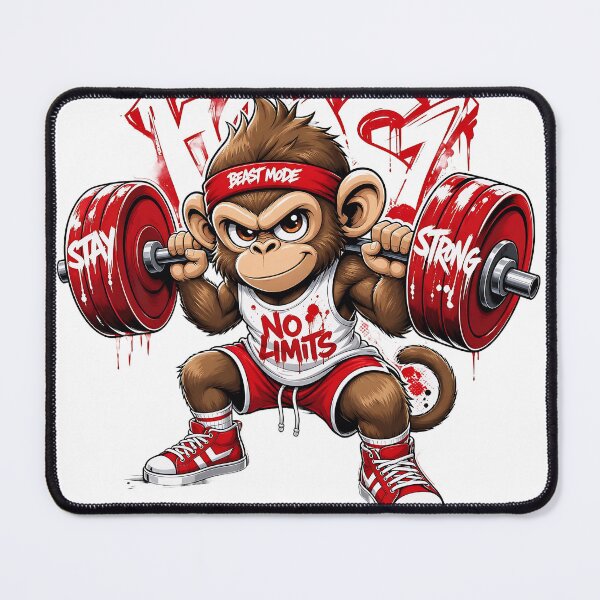 Item preview, Beast Mode On | Graffiti Monkey Gym designed and sold by MamaHome.
