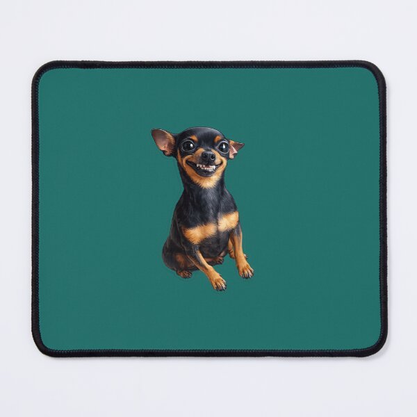 Item preview, Tiny Dog Big Smile – Funny Chihuahua Sticker designed and sold by CROFTARTS.