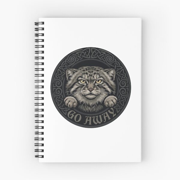 Item preview, Grumpy Pallas Cat Go Away Celtic Wreath designed and sold by Arc2020.