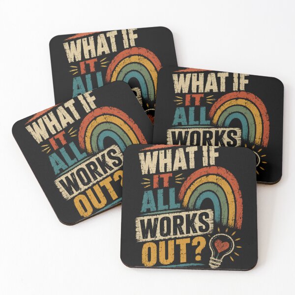 Item preview, What If It All Works Out? Positive Thinking Inspiration Optimism designed and sold by HumansStuck12.