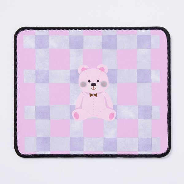Item preview, Cute Pink Teddy Bear Gingham Pattern | Kawaii Plush Bear Aesthetic designed and sold by Rush2Buy.