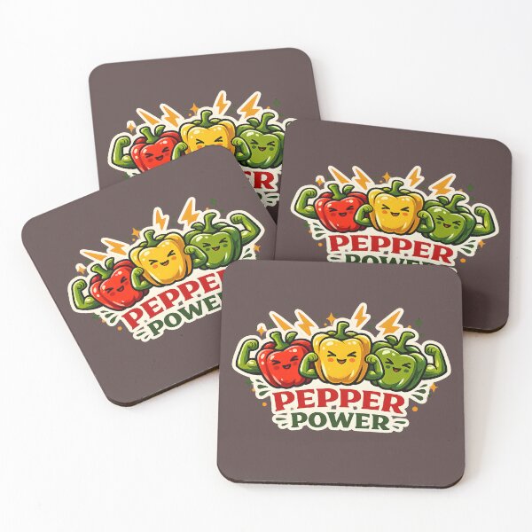 Item preview, Pepper Power – Funny Bell Pepper Gardening Vintage Vegetable Design designed and sold by KAM-KAM-STORE.