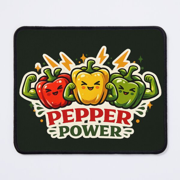 Item preview, Pepper Power – Funny Bell Pepper Gardening Vintage Vegetable Design designed and sold by KAM-KAM-STORE.