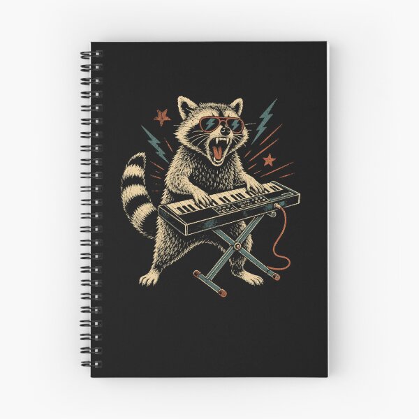 Item preview, Funny Raccoon Keyboard Player Musician designed and sold by Moizento.